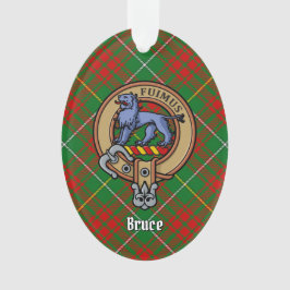 Adorno Clan Bruce Escudo sobre la caza de tartán