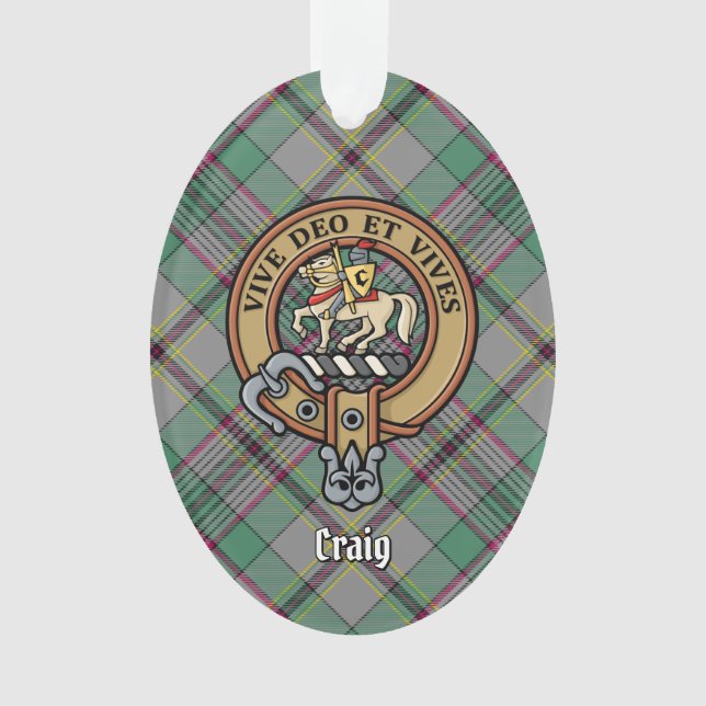 Adorno Clan Craig Escudo Ornament (Anverso)