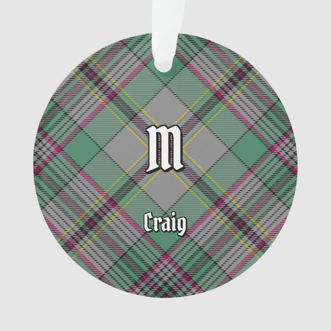 Adorno Clan Craig Tartan Ornament (Anverso)