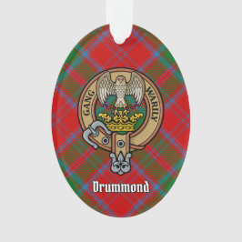 Adorno Clan Drummond Escudo sobre Tartán