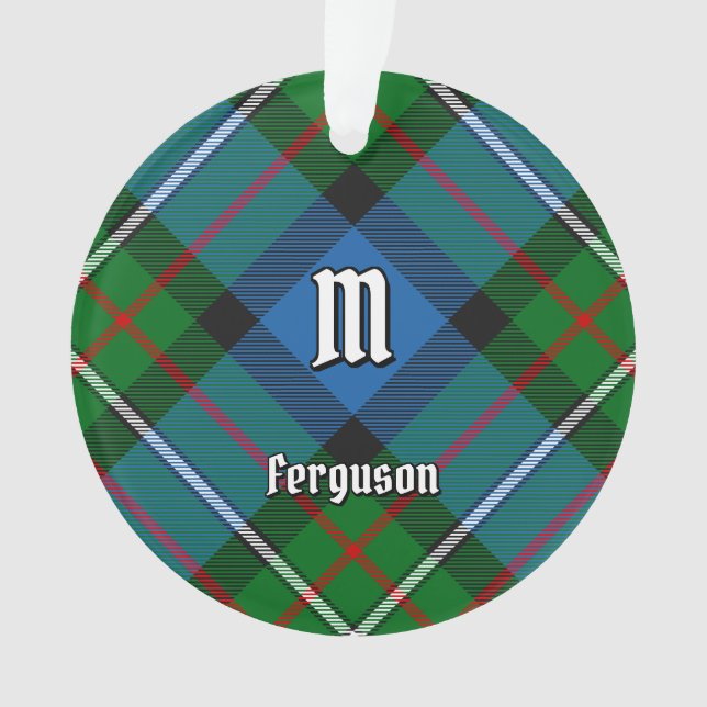 Adorno Clan Ferguson Tartan Ornament (Anverso)