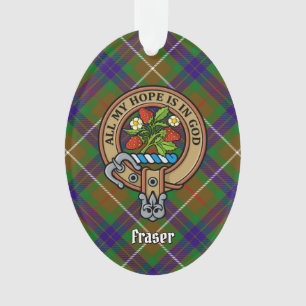 Adorno Clan Fraser Escudo Ornament