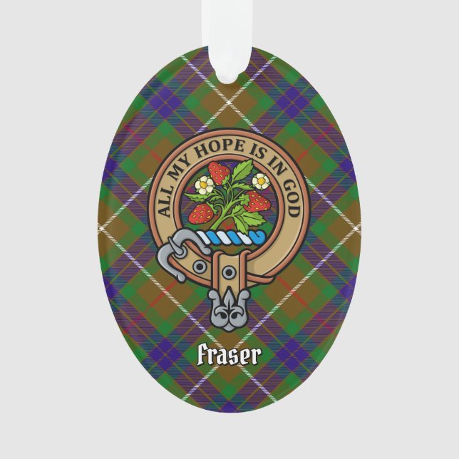 Adorno Clan Fraser Escudo Ornament (Anverso)
