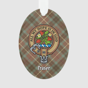 Adorno Clan Fraser Escudo Ornament