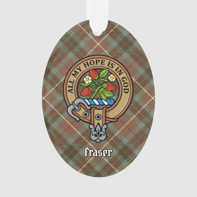 Adorno Clan Fraser Escudo Ornament (Anverso)