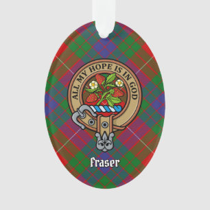 Adorno Clan Fraser Escudo Ornament