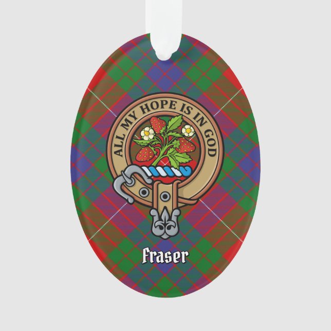 Adorno Clan Fraser Escudo Ornament (Anverso)