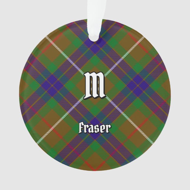Adorno Clan Fraser Hunting Tartan Ornament (Anverso)