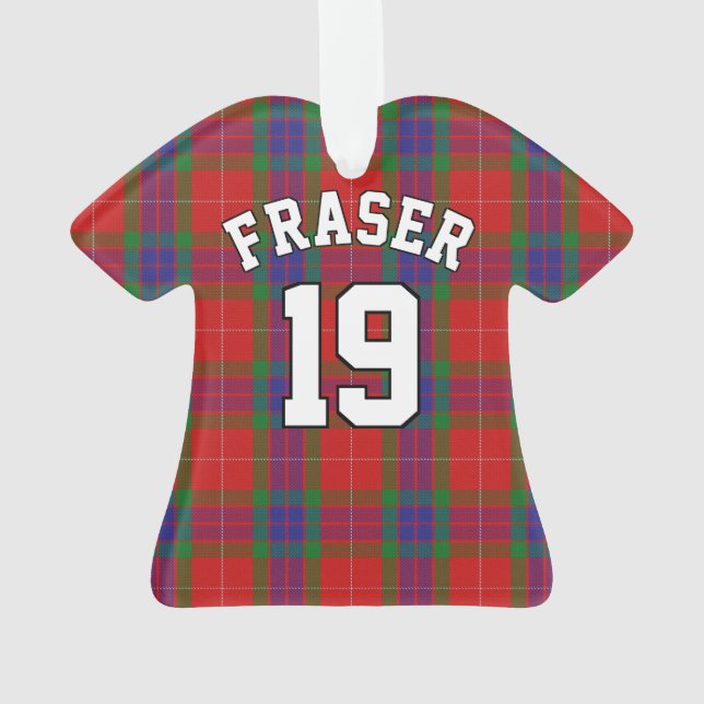 Adorno Clan Fraser Tartan Navidades Jersey (Reverso)