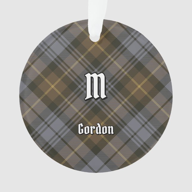 Adorno Clan Gordon Weathered Tartan Ornament (Anverso)