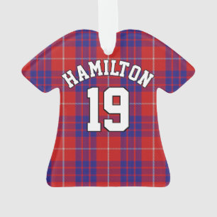 Adorno Clan Hamilton Tartan Navidades Jersey