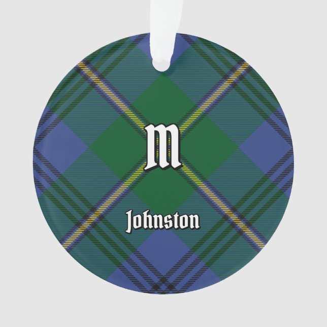 Adorno Clan Johnston Tartan Ornament (Anverso)