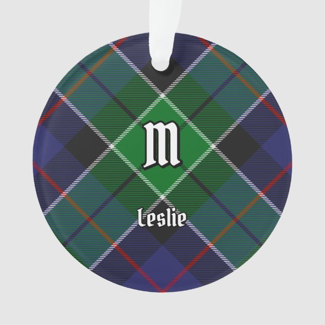 Adorno Clan Leslie Hunting Tartán (Anverso)