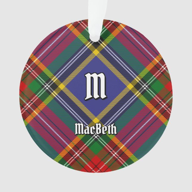 Adorno Clan MacBeth Tartan Ornament (Anverso)