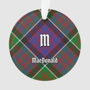 Adorno Clan MacDonald de Clanranald Tartan Ornament