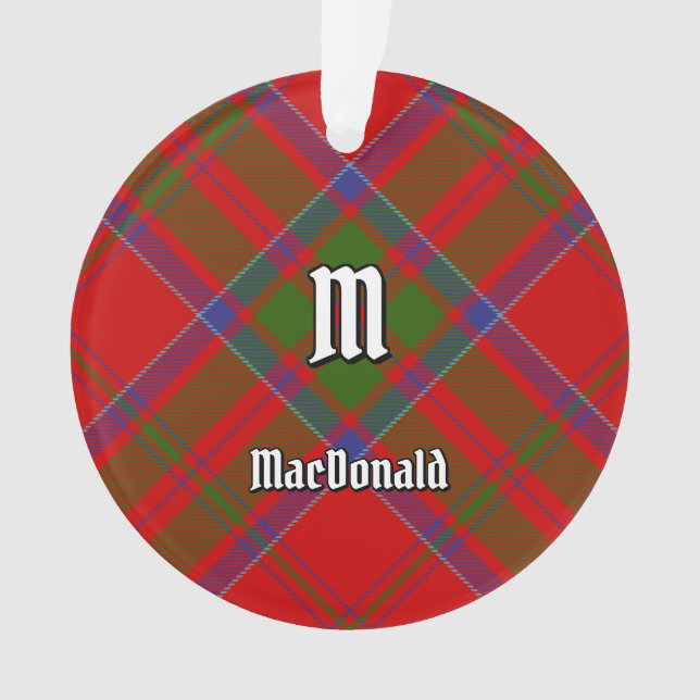 Adorno Clan MacDonald de Keppoch Tartan Ornament (Anverso)