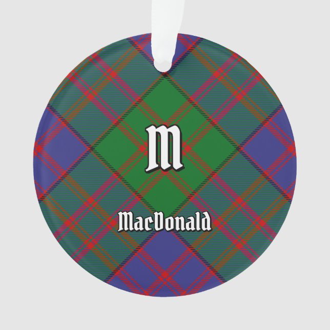 Adorno Clan MacDonald Tartan Ornament (Anverso)