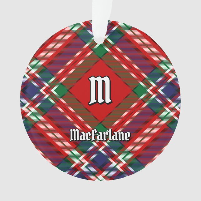 Adorno Clan MacFarlane Red Tartan (Anverso)