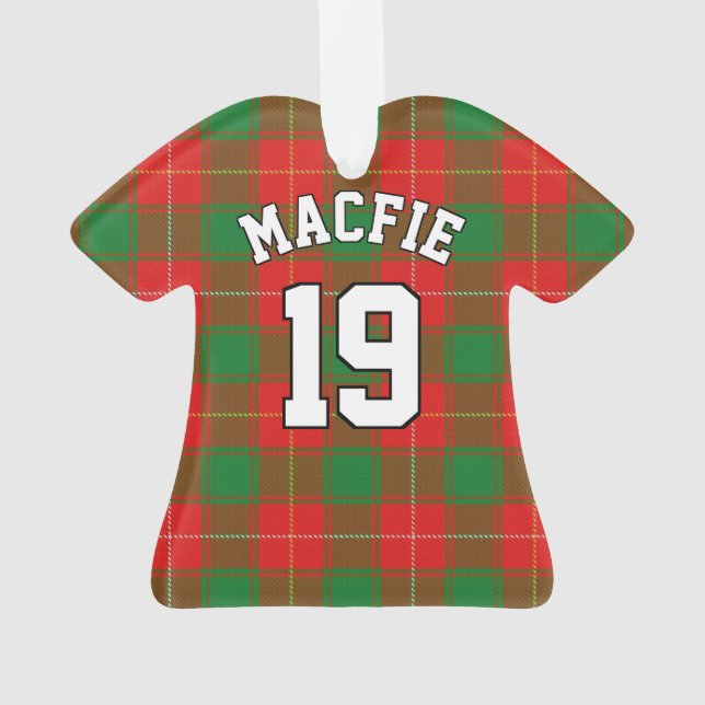 Adorno Clan MacFie Tartan Navidades Jersey (Reverso)