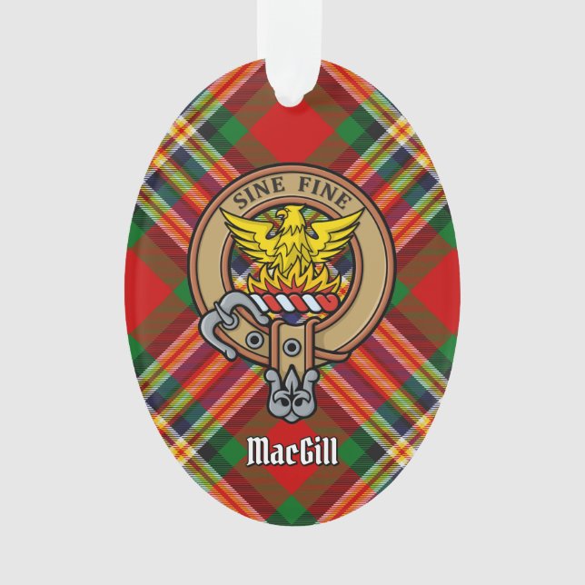 Adorno Clan MacGill Escudo por Tartán Ornament (Anverso)