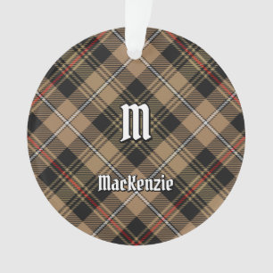 Adorno Clan MacKenzie Hunting Brown Tartan Ornament