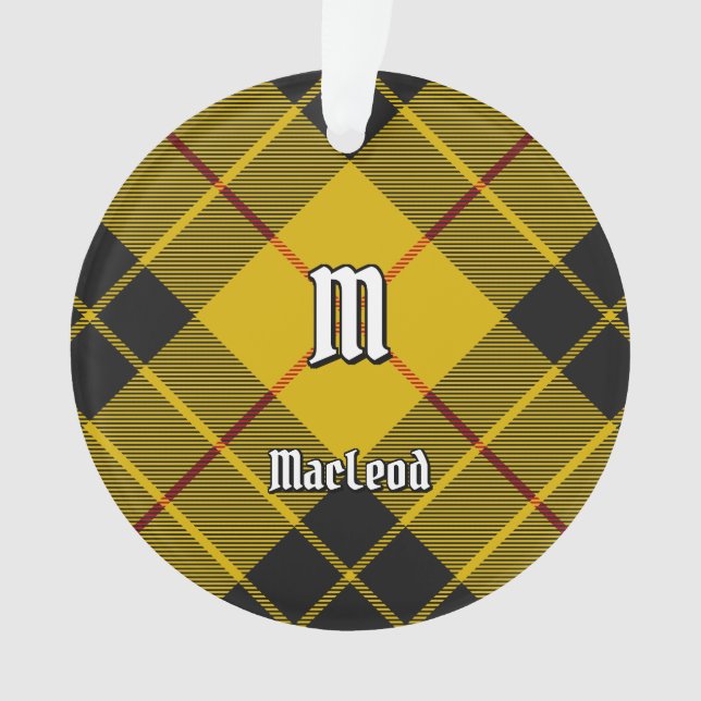 Adorno Clan Macleod de Lewis Tartán (Anverso)