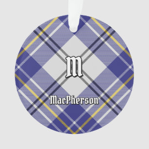 Adorno Clan MacPherson Blue Dress Tartan Ornament