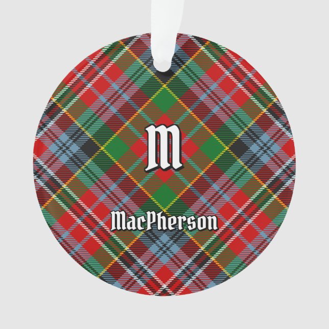 Adorno Clan MacPherson Tartan Ornament (Anverso)
