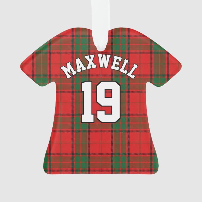 Adorno Clan Maxwell Tartan Navidades Jersey (Reverso)