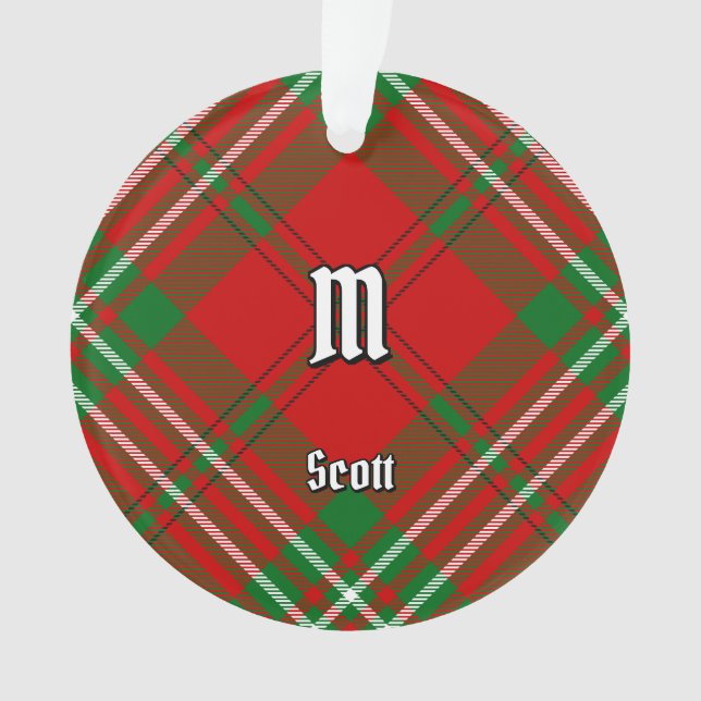 Adorno Clan Scott Red Tartan Ornament (Anverso)