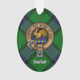 Adorno Clan Sinclair Escudo sobre la caza de tartán