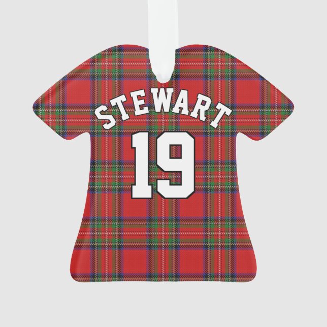 Adorno Clan Stewart Tartan Navidades Jersey (Reverso)