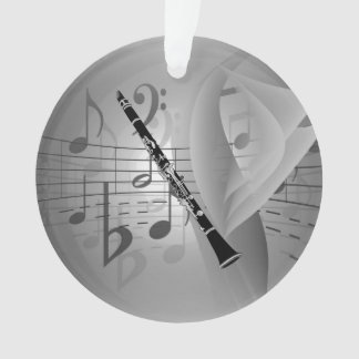 Adorno Clarinet con acentos musicales