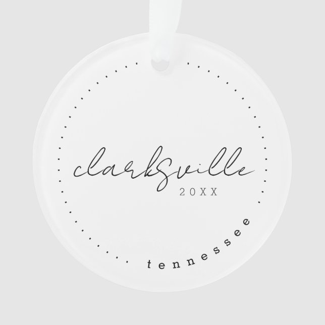 Adorno Clarksville, Tennessee Travel Estados Unidos Simpl (Anverso)