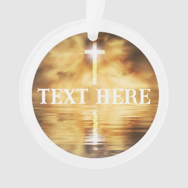 Adorno Clásica de la Cruz Cristiana (Anverso)