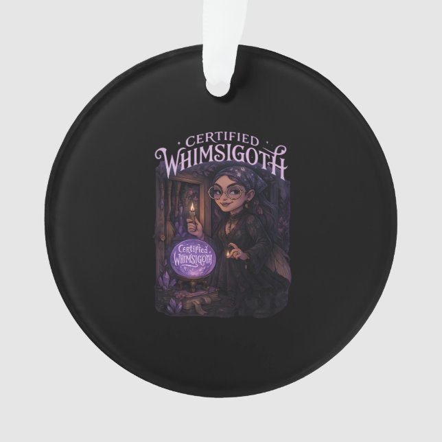 Adorno Clásico de Closet de Witch Broom de Whimsigoth (Anverso)