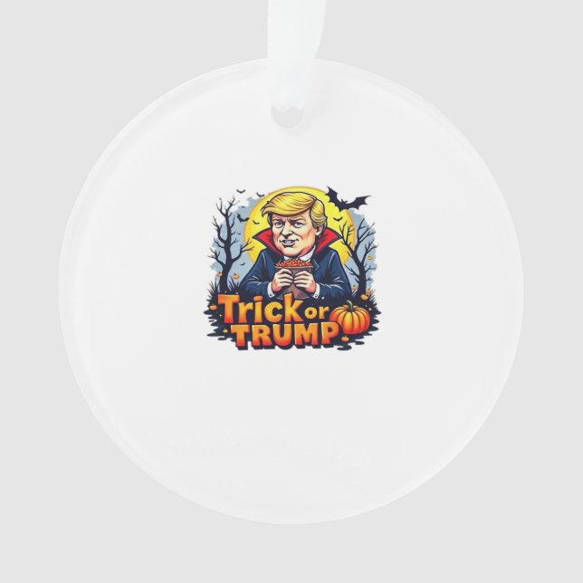 Adorno Clásico De Trick O Halloween (Anverso)