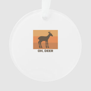 Adorno Clásico Diseño Simple Oh Deer