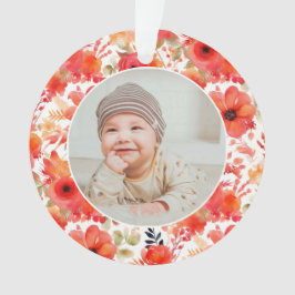 Adorno Classic Floral Frame Baby's First Christmas 