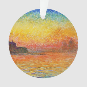Adorno Claude Monet Sunset En Venecia Arte Impresionante
