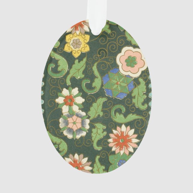 Adorno Cloisonne China Patter Asia Oriental (Reverso)