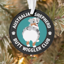 Club Australiano Shepherd Butt Wiggler (Blue Merle