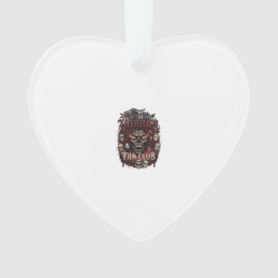 Adorno Club de Fans de Terror Calavera Cara Demonio Hallo