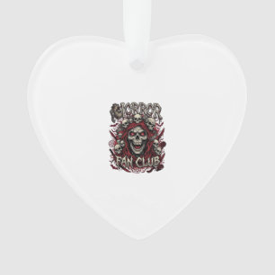Adorno Club de Fans de Terror Calavera Gritando Capucha R