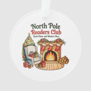 Adorno Club de Lectores del Polo Norte Libros de Navidad