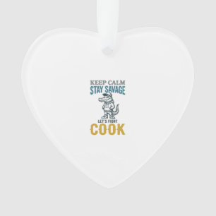 Adorno Cocina Salvaje de Cocodrilo Grabado Vintage Gráfic