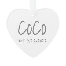 CoCo Fecha de Creación Acrílico Personalizado