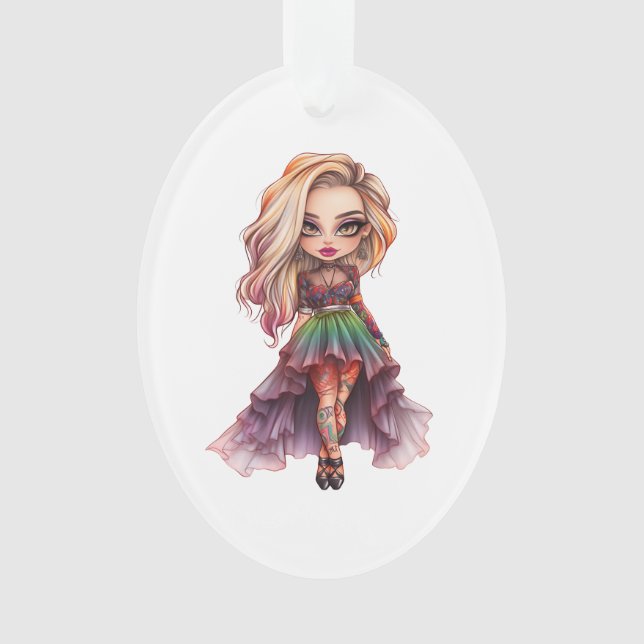 Adorno Colección de diseño de Halloween Chica 11 (Anverso)