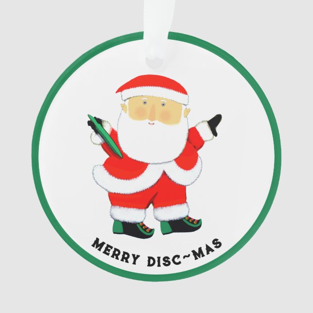 Adorno Coleccionable de Navidad de Ultimate Frisbee (Anverso)