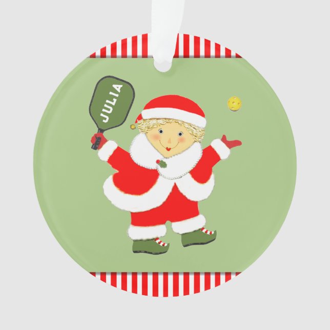 Adorno Coleccionable lindo de Pickleball (Anverso)